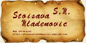 Stoisava Mladenović vizit kartica